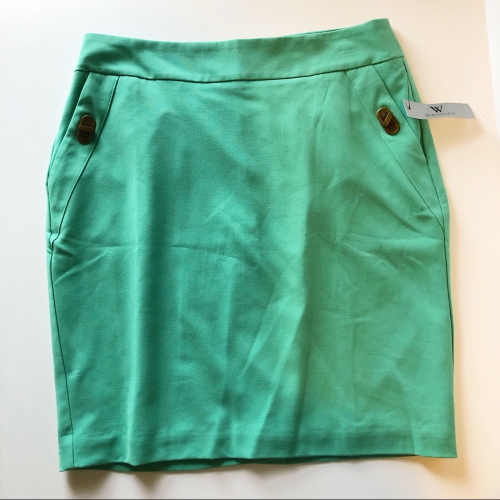 Worthington Skirt Mint Swirl Size 6